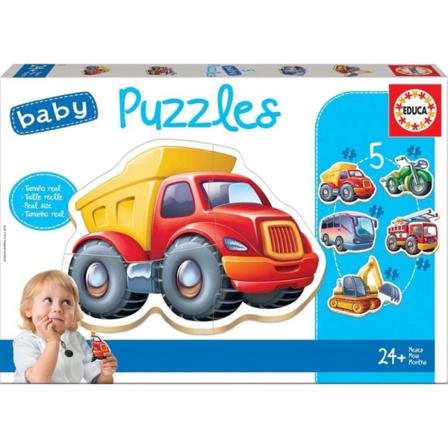 Educa Baby Pussel 5-pack Fordon 3-5 bitar 14866 multifärg