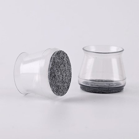 2 stk. silikone stolbenbeskyttere til trægulve, bordfodbetræk, skammelbenbeskyttelseshætter, møbelkop med filtpude silikone møbelben