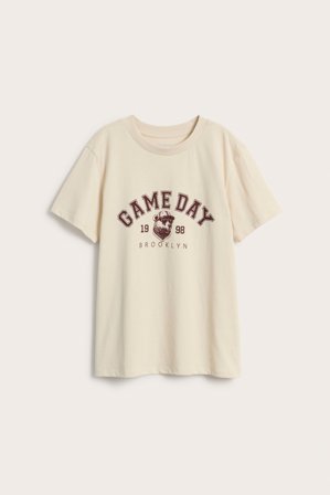 Kappahl | T-shirt med tryck | Beige