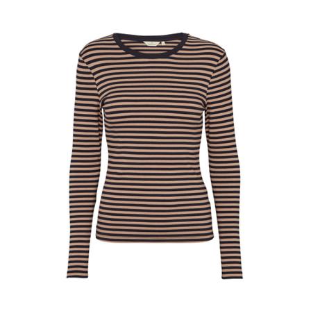 Basic Apparel Ludmilla Long Sort, Dame Langærmet, Størrelse: XS