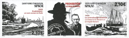 St. Pierre & Miquelon - Les Rum Runners/Romsmuglere - Postfrisk sæt 2v
