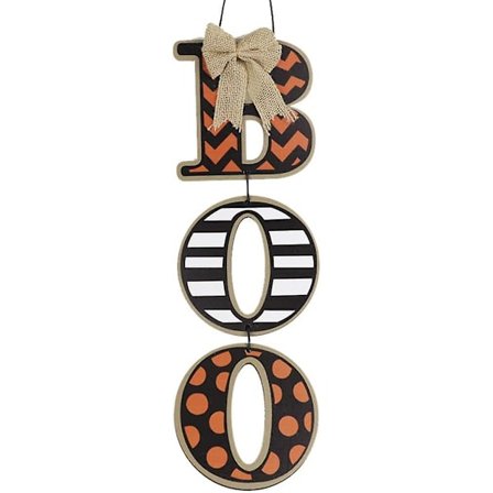 Halloween Dekoration "Boo" Väggskylt, Halloween Dörrskylt, Väggar Hängande Dekor, Halloween Festligheter