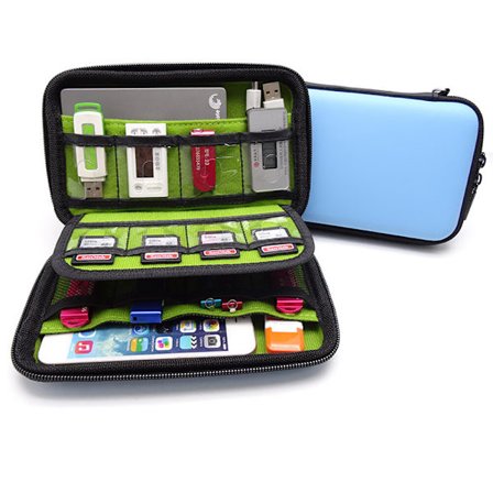 Lille taske elektronisk kabelarrangør USB flashdrev taske Tra