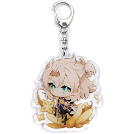 Söt Impact Genshin Akryl nyckelringar hänge (Albedo)