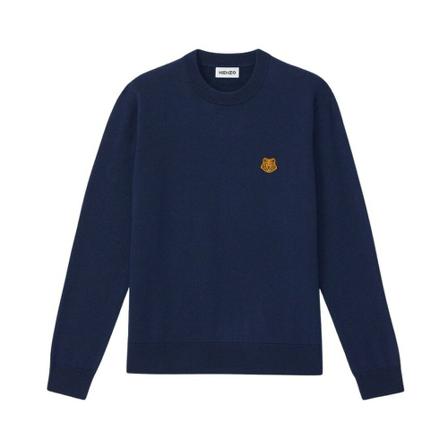 Kenzo Round-neck Knitwear , Blauw , Heren , Maat: M Truien & Vesten