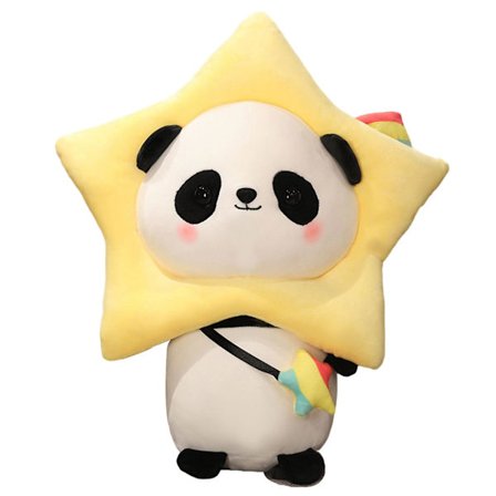 Tegneserie kreativ bryllupsdukke, ikke-falmende og elastisk plyslegetøj, kreativ sød pudedukke, fødselsdagsgave dukke-Little Stars