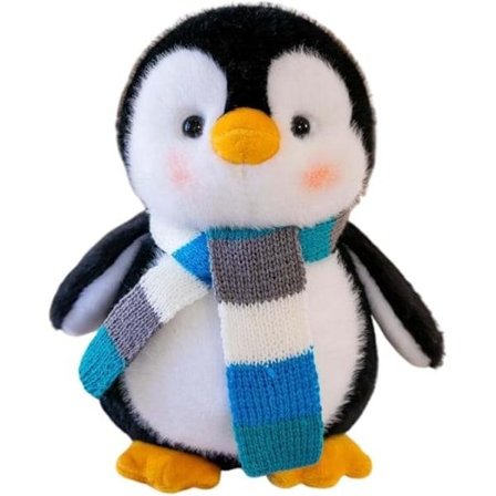 Krammedyr Juleplys Hval, Pingvin 25 cm med Halstørklæde, Plyslegetøj Juleplysgave Plyslegetøj Fyldt Legetøj Dekoration