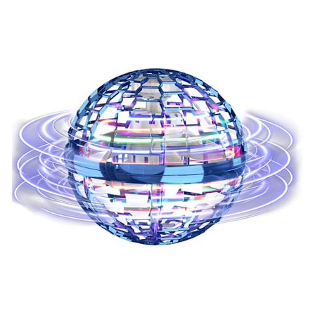 Blå kreativ spinnende flygende kule induksjon suspensjon gyro vil