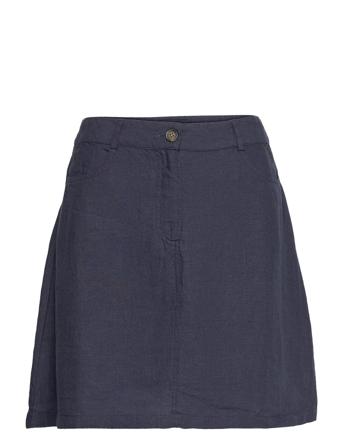 Stella Linen Skirt Blue Lexington Clothing