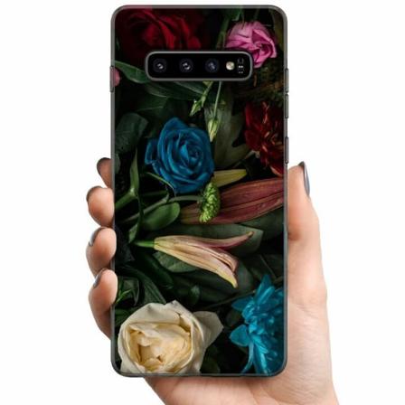 Samsung Galaxy S10+ Tpu Mobilskal Blommor