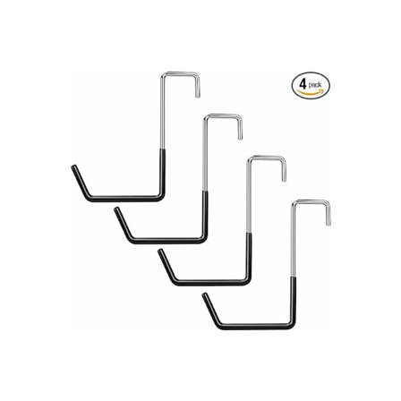 Raskaat kattotuoliripustimet, suuret vinyylillä päällystetyt kattotuoliripustimet kasvien ripustamiseen, autotallin koukut tikkaiden pyöräkoukkuun, 