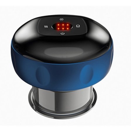 Elektrisk Cupping Terapi Sæt, 4 i 1 Smart Cupping Terapi Massager, Skrabende Cupping Værktøj med 6 Niveauer Temperaturer