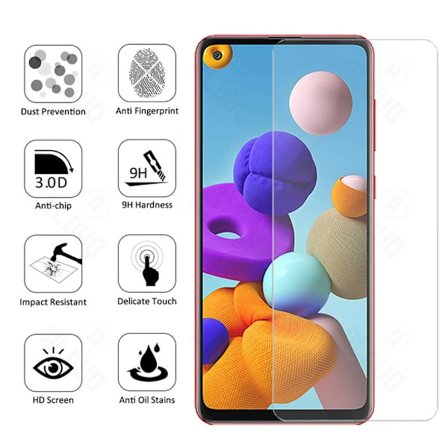 Samsung Galaxy A21s Standard 2-PACK Skärmskydd 9H 0,3mm