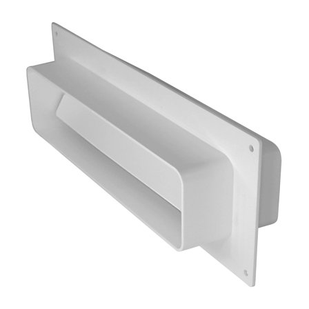 Europlast Flens flatkanal ledd med ventil 220x55mm