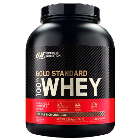Optimum Nutrition Whey Gold Standard 100% Double Rich Chocolate 2260 g, Sport & Velvære, Protein & Energi, Proteinpulver