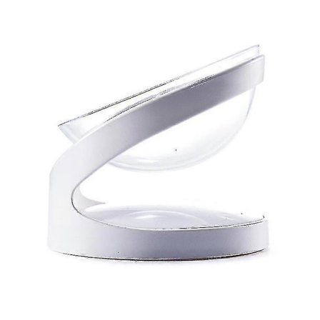 Elevated Food and Water Bowls for Cats and Small Dogs, 18° Tilt, Plastic Stand