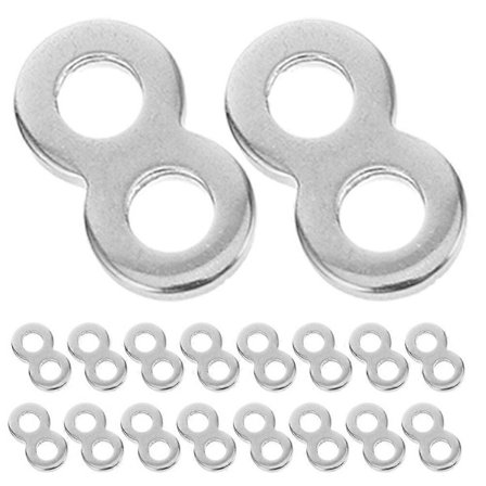 25 stk. bordpladefastgørelser 8-tals fastgørelser Rustfrit stål bordpladeforbindelser_Særlige gaver