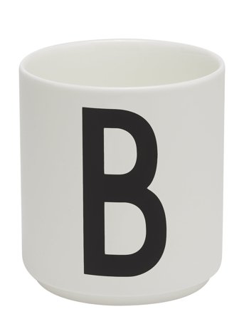 Design Letters | Porcelain Cup A-Z, Æ, Ø | 25 CL
