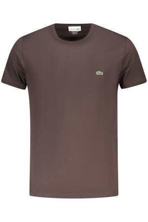 Lacoste T-shirt Maniche Corte Uomo Marrone