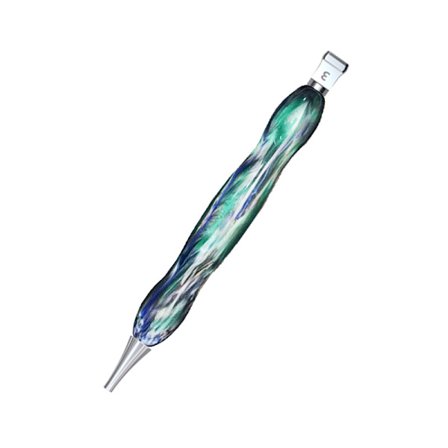 diamantmålning, enkel streck mörkgrön