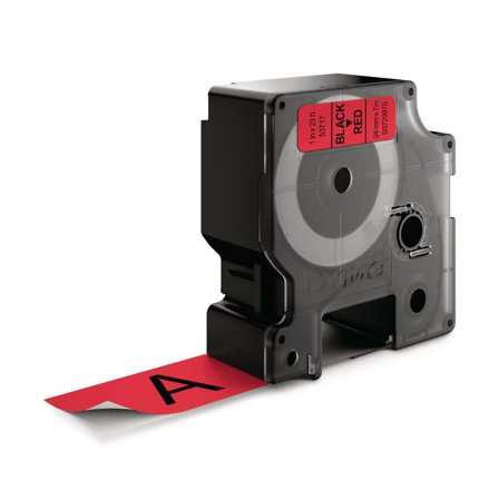 DYMO Tape D1 24mm svart på röd - Lyreco - Kontorsmaskiner - Märkmaskiner och tape - Tape - Dymo D1