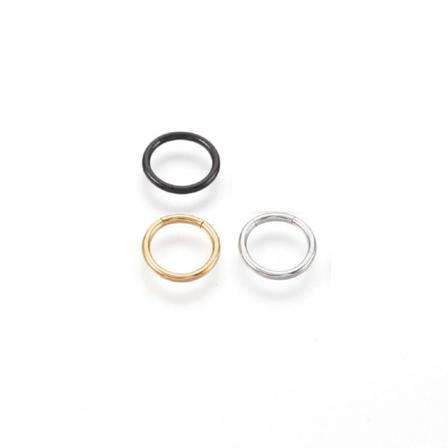 1segment Piercingring I Härdad 316l Kirurgiskt Stål 1,2x8mm.ø Gold 1 Guld