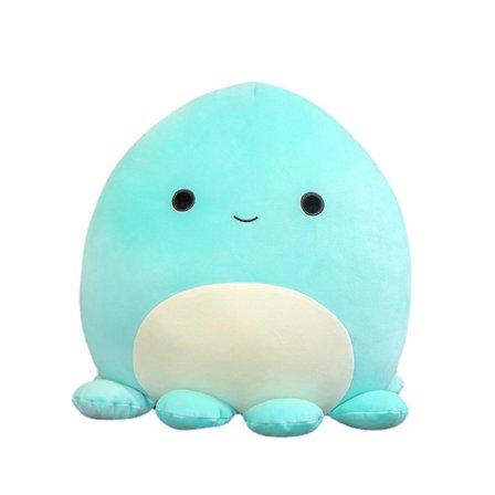 Mjuka godis serie knubbiga plysch leksaker Blå bläckfisk