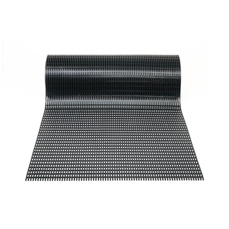 Industrial anti-slip mat CHANNEL, 1000 mm x 10 m, black