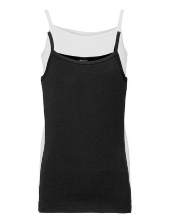 Top T-shirts Sleeveless Musta Schiesser