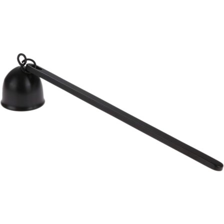 1-pak Sort Lyseslukker, Klokkeformet Lyseslukker - Rustfrit Stål Vægeslukker - Gave til Lyselskere