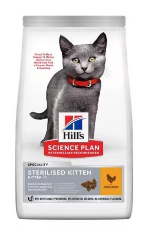 Hill's Hill's Science Plan Sterilised Kitten, Kylling Tørrfôr til Kattunge - 7kg