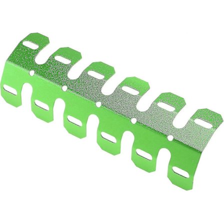 Motorcykel 9.92" Avgasljuddämpare Rör Värmesköld Skydd Grön 1 Set