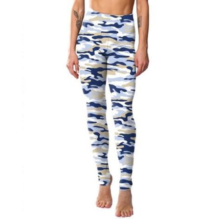 Kamouflage Leggings Blå