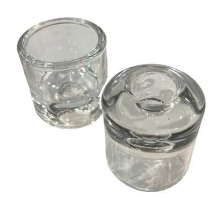 Ljuskopp Vändbar Glas Transparent 5x6 cm