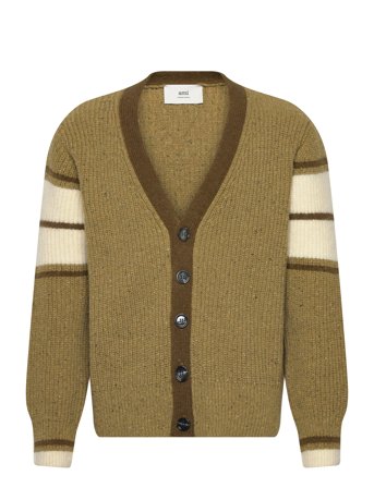 AMI College Cardigan - Khaki green - L