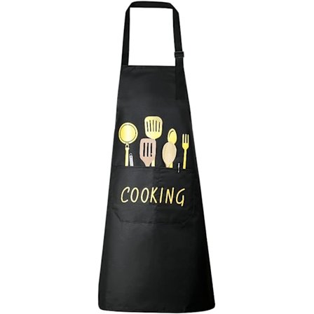 2 stk. Unisex Vandtætte Forhæng, Justerbar Brystforklæde med 2 Lommer, Maskine Madlavning Køkkenforklæde, Restaurant, Kaffehus