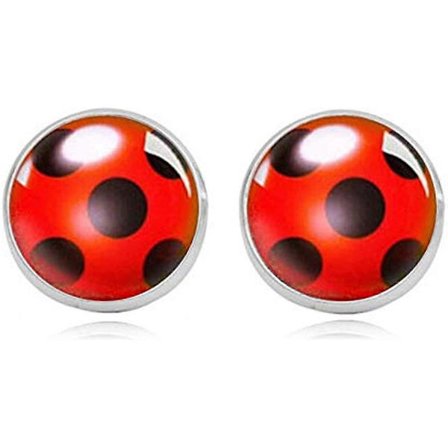 Carry stone Enkla øreringe dyre mariehøne stiftøreringe til kvinder gaver smykker tilbehør sølv holdbare og praktiske