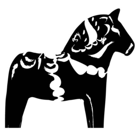 Dalahäst Stor Väggdekoration