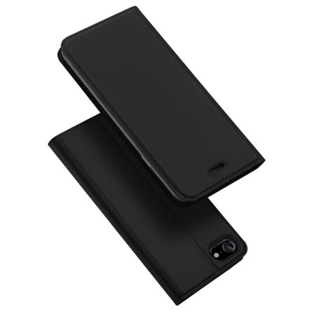 Dux Ducis Skin Pro Series Läderfodral Till Iphone 8/7, Svart Svart