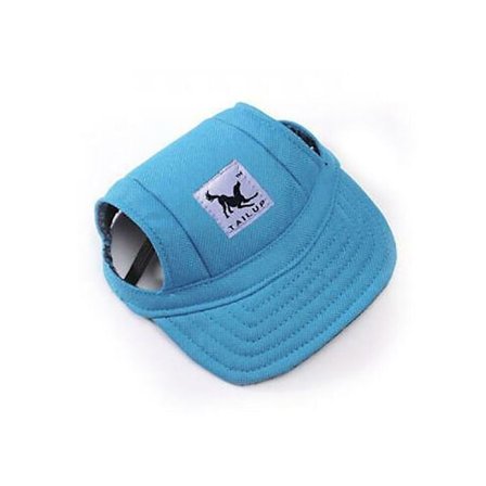 Koiran Baseball-lippis Ulkoilmakäyttöön Lemmikkieläinten Auringonhattu Kesä Kangas Visiiri Pennu M Koko - Sininen