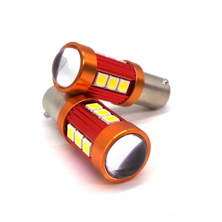 2 kpl LED-lamppu H21W, BAY9S 12-24V CANBUS 850lm vahva