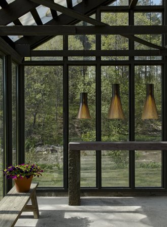 Secto 4200 taklampe Ø30 5M ledning - sort