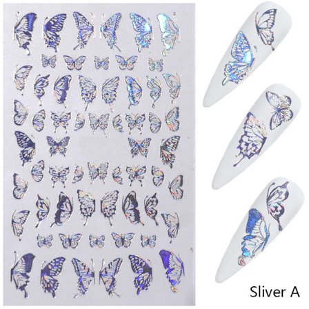 Butterfly Nail Art Stickers Nail Decals Decorations DIY Manicu