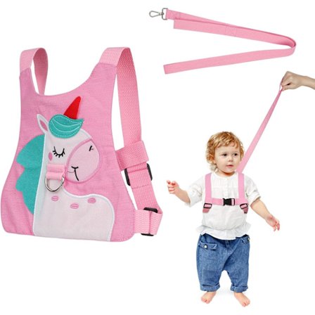 g Baby tyglar, promenadtyglar för baby och säkerhetssele, ponny baby tyglar säkerhetskoppel för småbarn, pojkar och flickor (rosa)