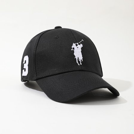 Polo Cap Baseball Cap Sport Classic Hat Big Pony Rider Fritidsbroderi No. 3