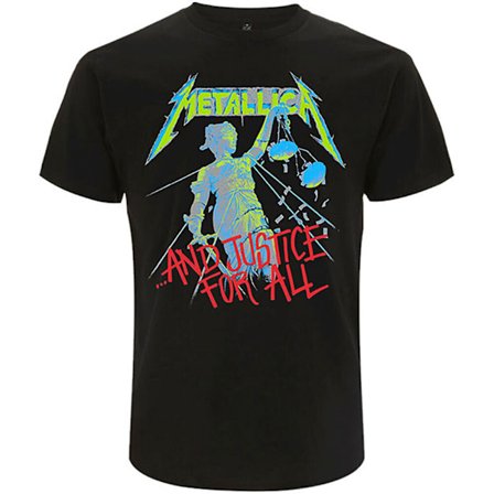 Metallica Unisex Adult And Justice For All Back Print T-Shirt M