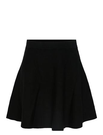 Yasfonny Hw Knit Skirt S. Noos Black YAS