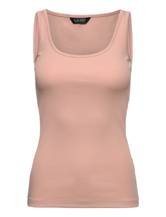 Lauren Ralph Lauren Cotton-Blend Tank Top - Pink - XL