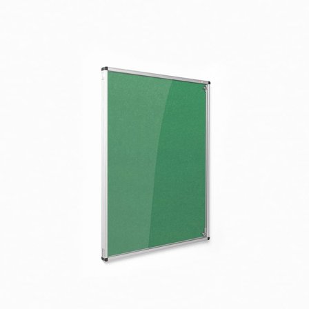 Fire-retardant tamperproof noticeboard, 1200x900 mm, green