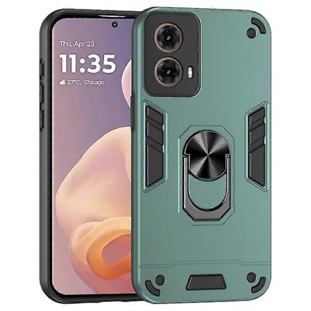 Til Motorola Moto G85 5G/S50 Neo 5G Etui PC+TPU Drop Defend Telefon Cover med Ring Kickstand-